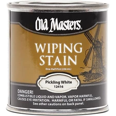 Old Masters Old Masters 12416 0.5 Pint. Pickling White Wiping Stain; 550 Voc 86348124165